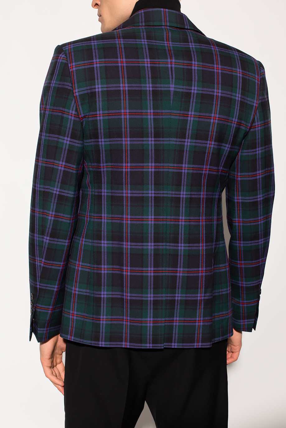 VIVIENNE WESTWOOD ジャケット 25 Draped wool jacket1065075 Vivienne Westwood - Checked wood Jacket blue - The Corner
